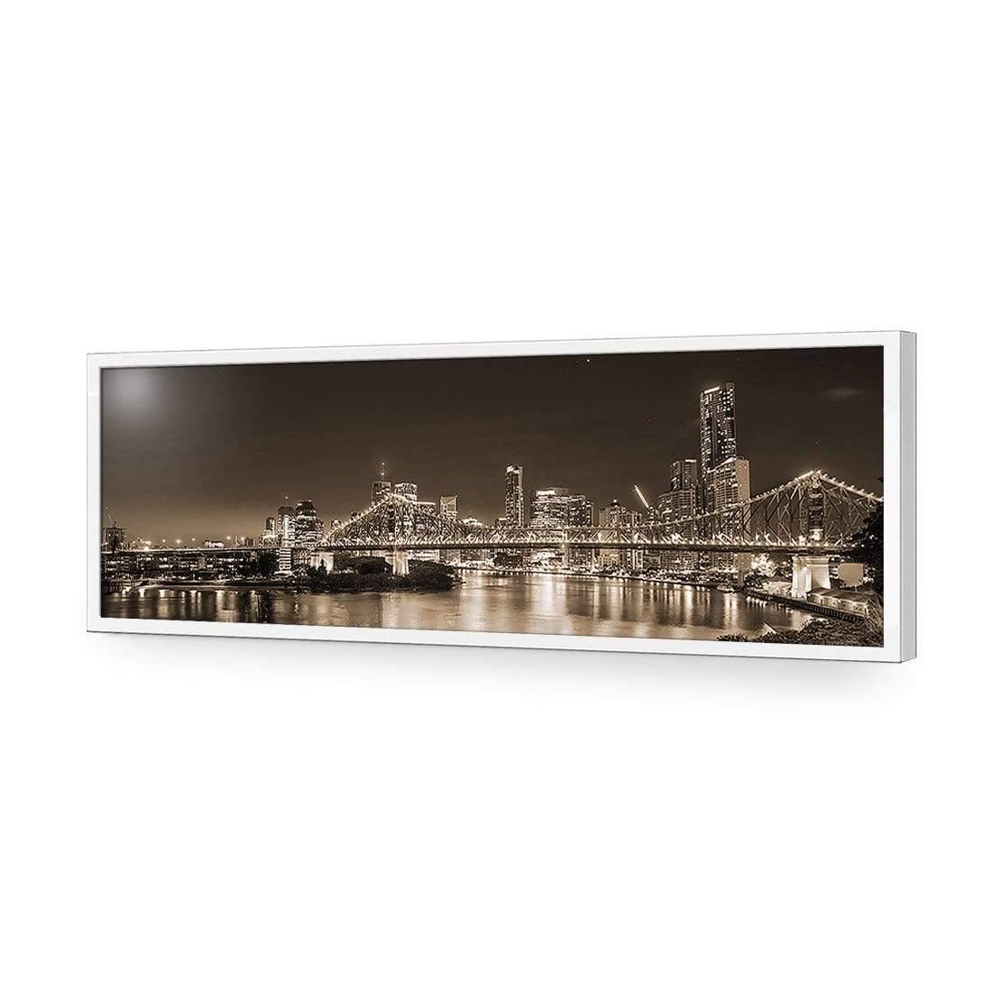 Story Bridge Alight Brisbane, Sepia (Long) - Wall Art Designs - 2866_CL_H WAD_AP - 030 - EDG_90x30_S - 2538 - WHT