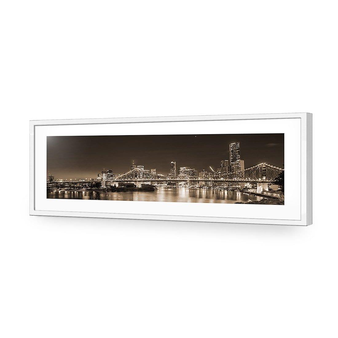 Story Bridge Alight Brisbane, Sepia (Long) - Wall Art Designs - 2866_CL_H WAD_AP - 030 - MAT_90x30_S - 2538 - WHT