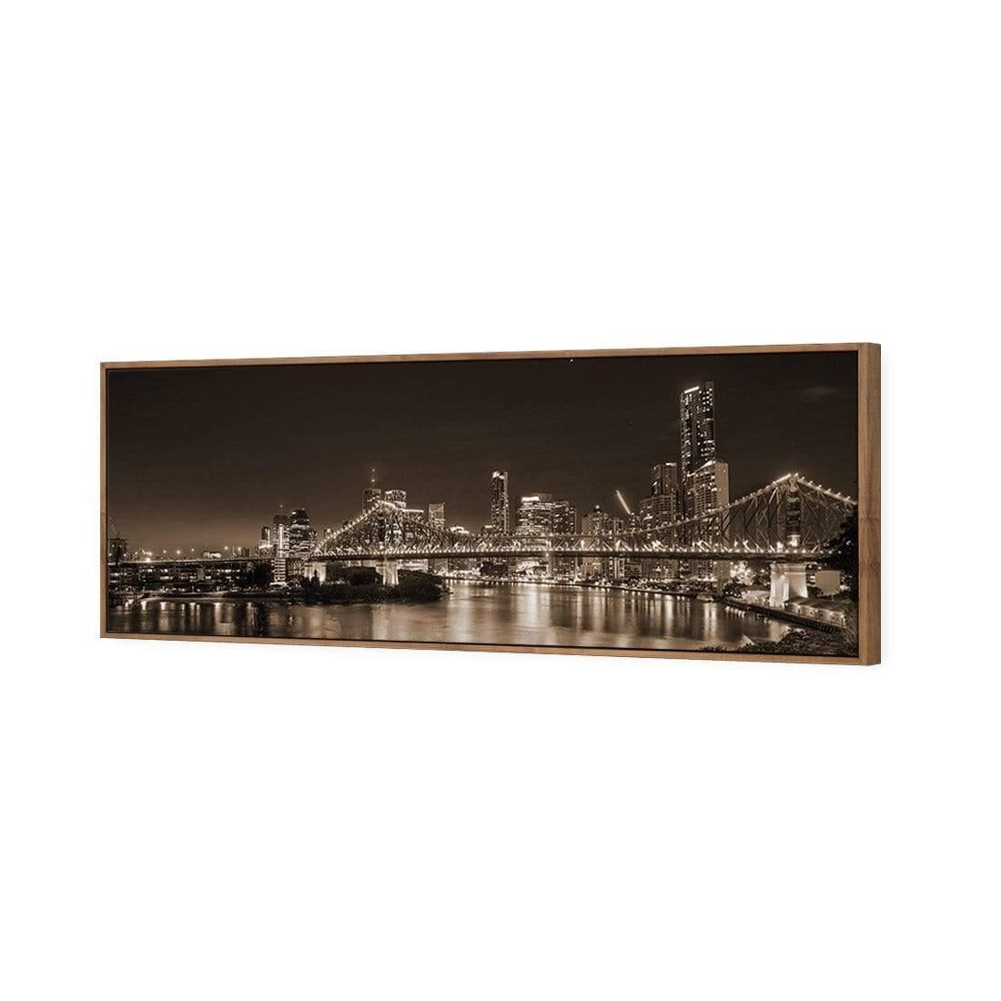 Story Bridge Alight Brisbane, Sepia (Long) - Wall Art Designs - 2866_CL_H WAD_CP - MPY - 260 - M - S - S_60x20_S - 1550 - NAT