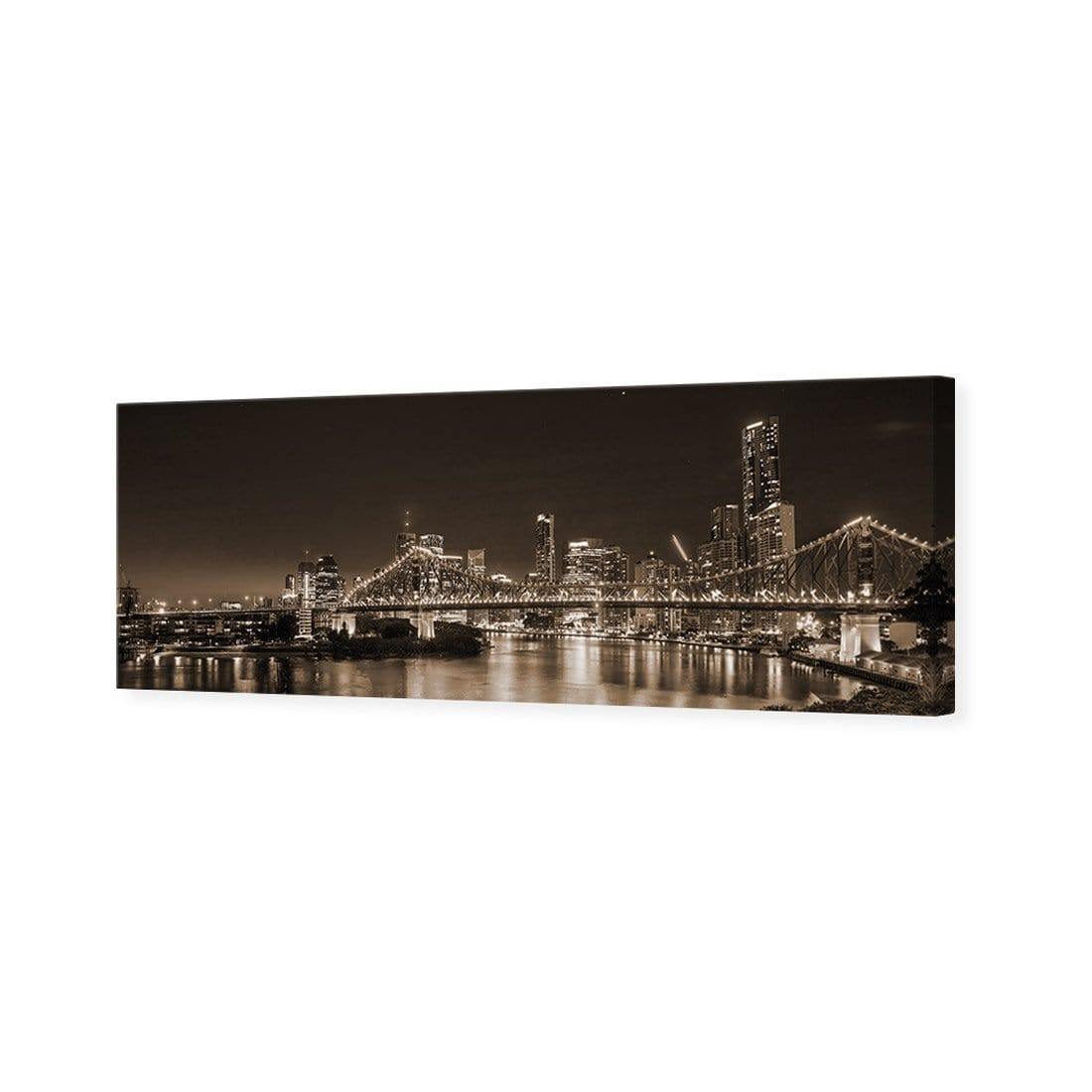 Story Bridge Alight Brisbane, Sepia (Long) - Wall Art Designs - 2866_CL_H WAD_CP - MPY - 260 - M - S - S_60x20_NONE