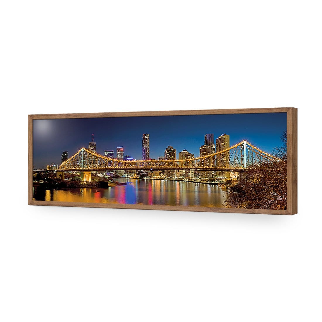 Story Bridge at Night (Long) - Wall Art Designs - 316_AL_H WAD_AP - 030 - EDG_90x30_S - 2538 - NAT