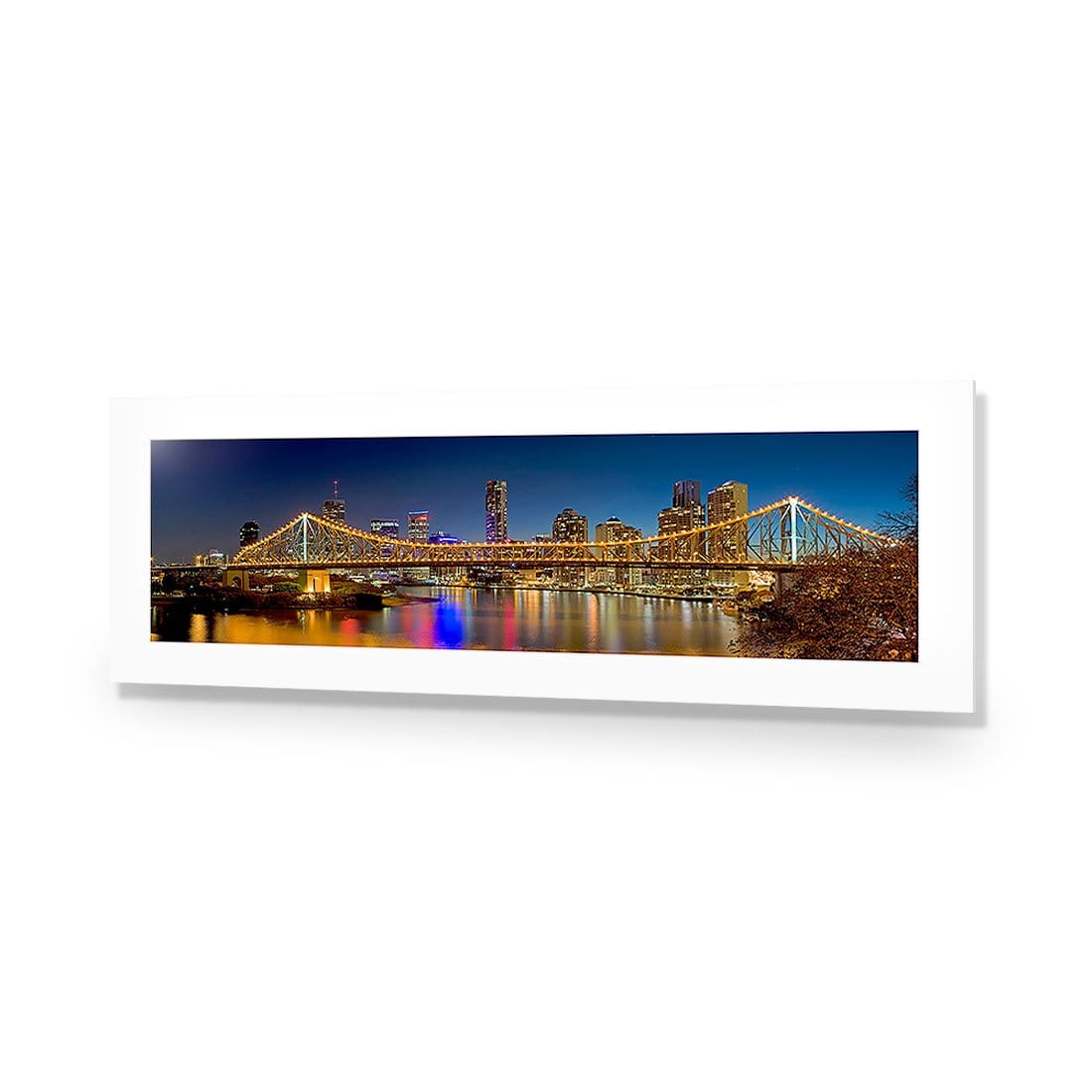 Story Bridge at Night (Long) - Wall Art Designs - 316_AL_H WAD_AP - 030 - MAT_90x30_NONE