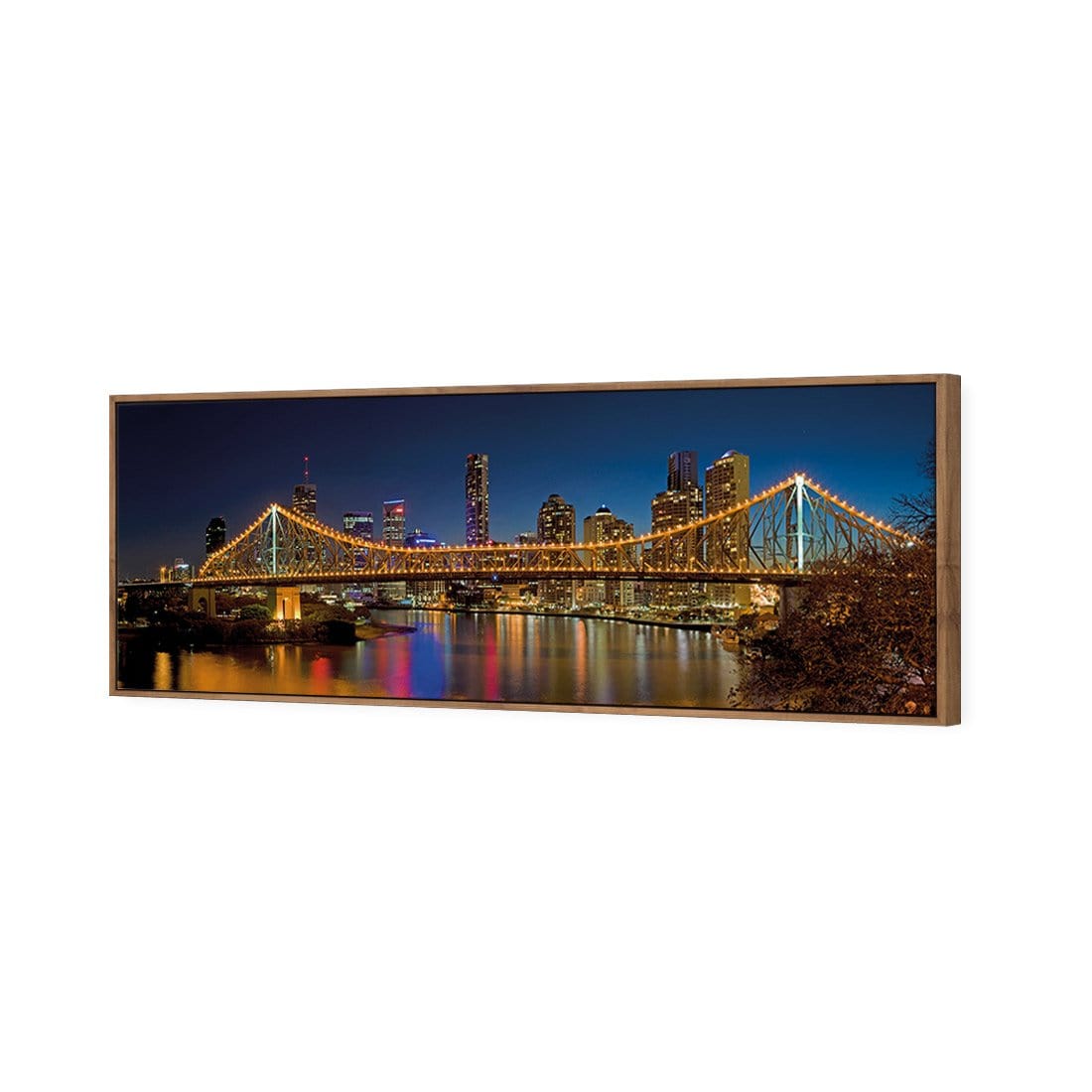 Story Bridge at Night (Long) - Wall Art Designs - 316_AL_H WAD_CP - MPY - 260 - M - S - S_60x20_S - 1550 - NAT