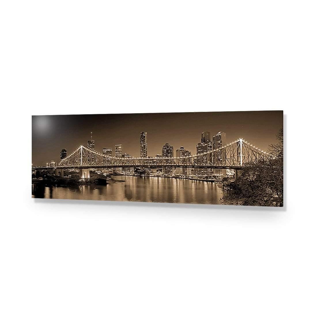 Story Bridge at Night, Sepia - Wall Art Designs - 316_CL_H WAD_AP - 030 - EDG_90x30_NONE