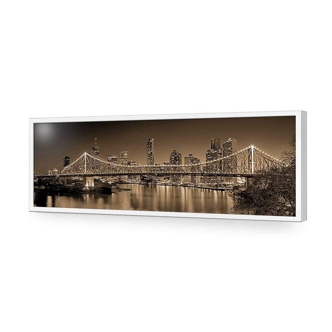 Story Bridge at Night, Sepia - Wall Art Designs - 316_CL_H WAD_AP - 030 - EDG_90x30_S - 2538 - WHT