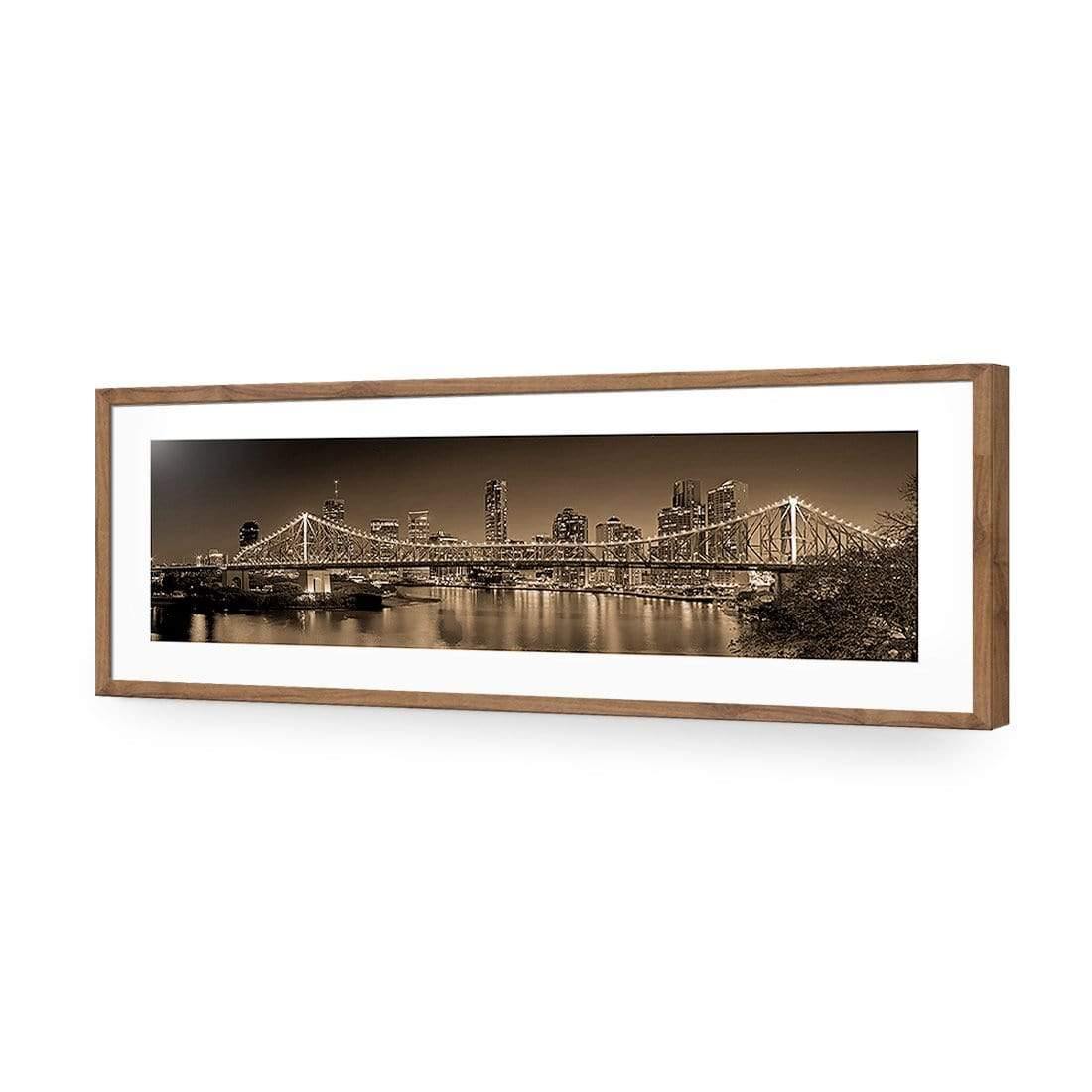 Story Bridge at Night, Sepia - Wall Art Designs - 316_CL_H WAD_AP - 030 - MAT_90x30_S - 2538 - NAT