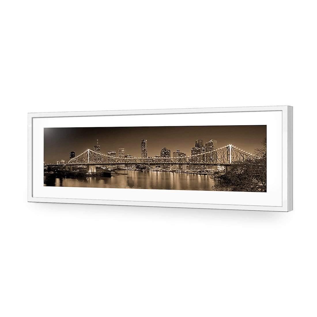 Story Bridge at Night, Sepia - Wall Art Designs - 316_CL_H WAD_AP - 030 - MAT_90x30_S - 2538 - WHT