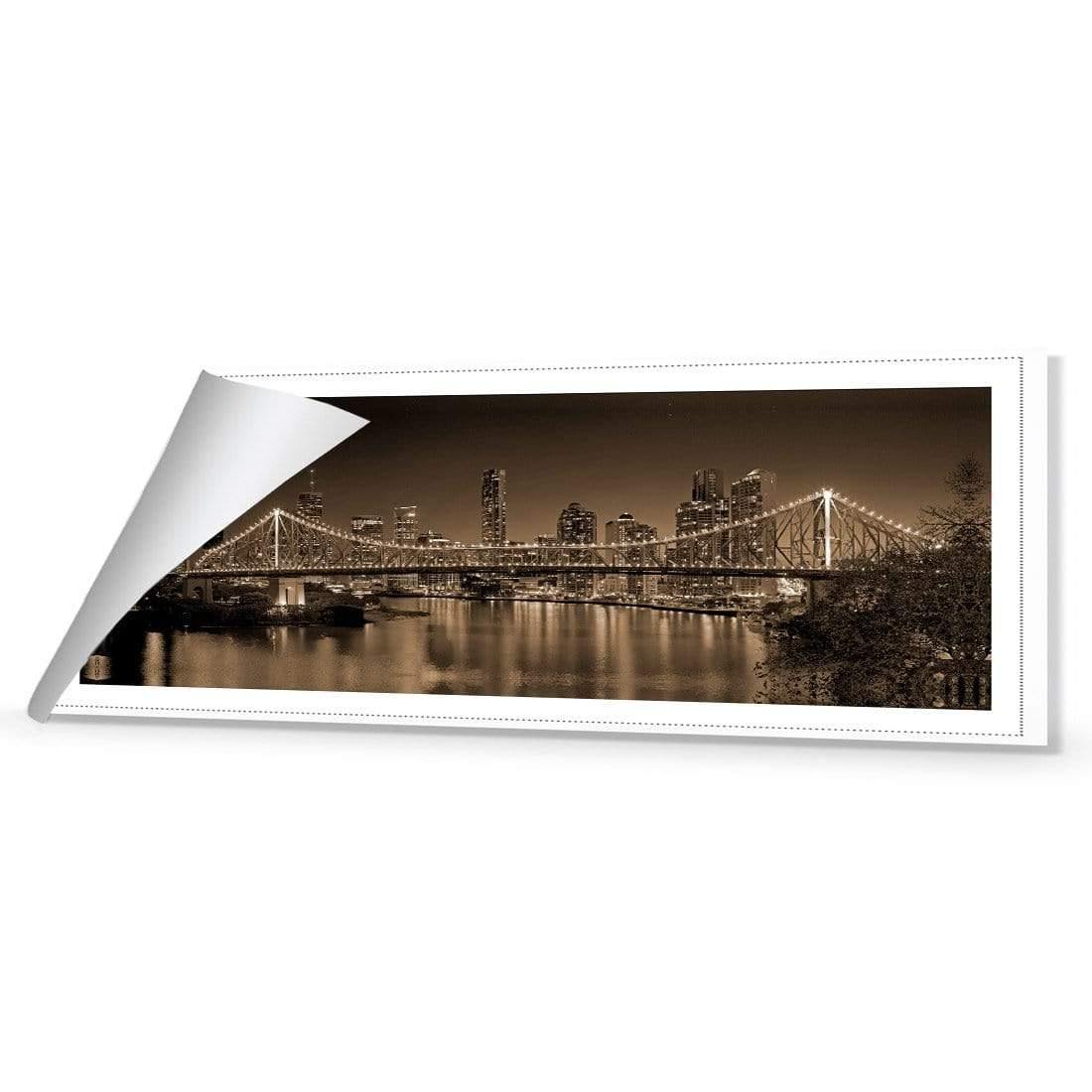 Story Bridge at Night, Sepia - Wall Art Designs - 316_CL_H WAD_CP - MPY - 260 - M - R_60x20_NONE