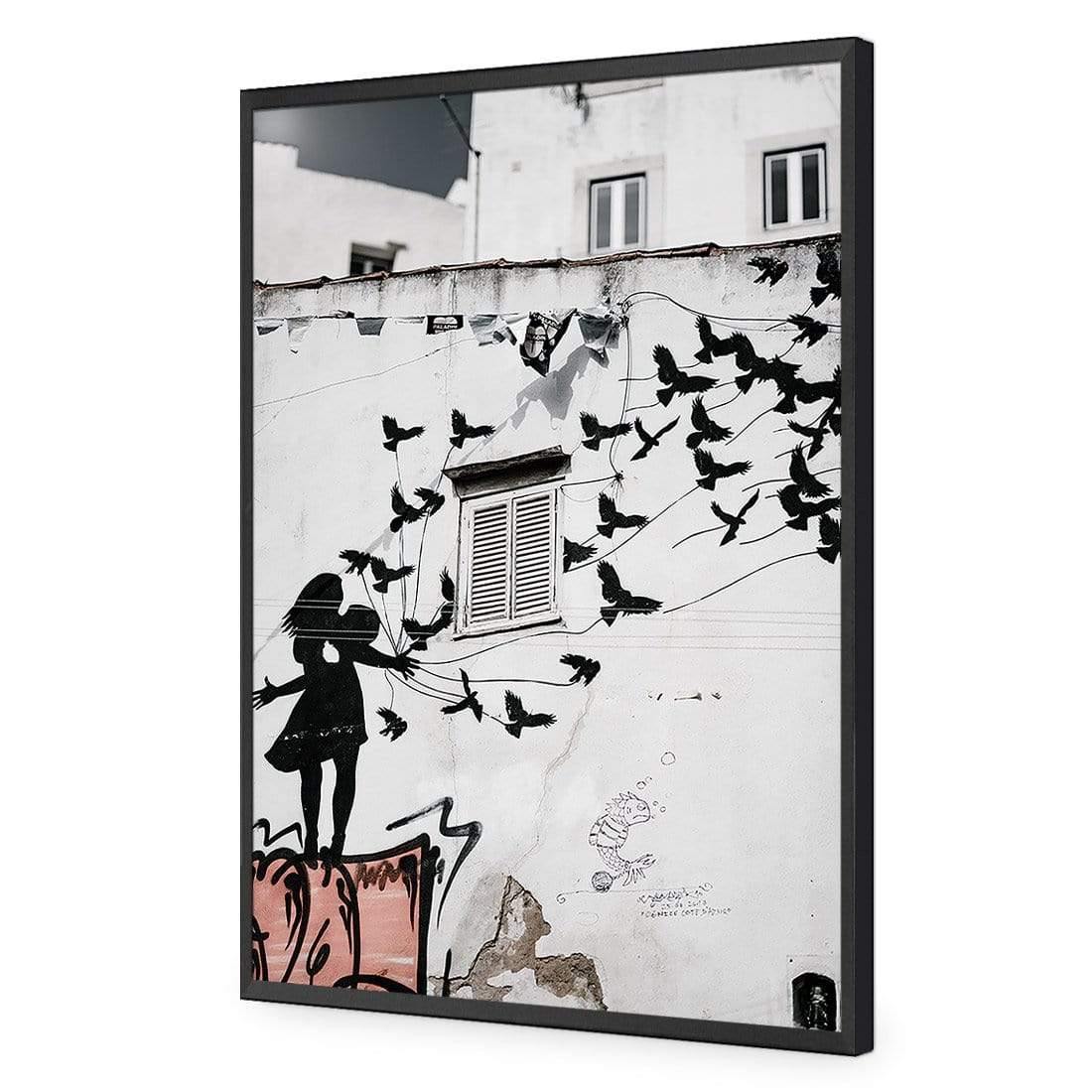 Street Art - Graffiti Birds Flying - Wall Art Designs - 3919_AR_V WAD_AP - 030 - EDG_45x30_S - 2538 - BLK