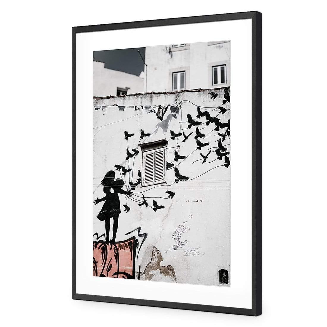 Street Art - Graffiti Birds Flying - Wall Art Designs - 3919_AR_V WAD_AP - 030 - MAT_45x30_S - 2538 - BLK