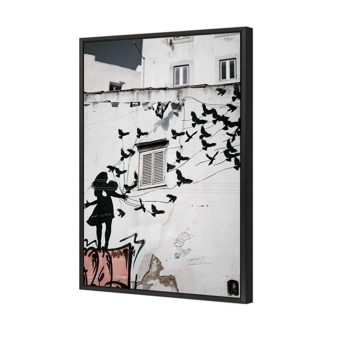 Street Art - Graffiti Birds Flying - Wall Art Designs - 3919_AR_V WAD_CP - MPY - 260 - M - S - S_45x30_S - 1550 - BLK