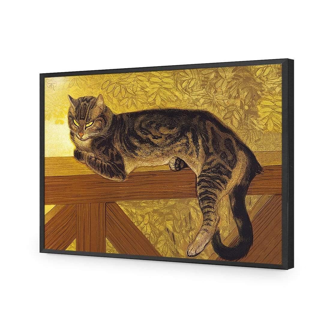 Summer Cat on a Balustrade By Steinlen - Wall Art Designs - 1694_AR_H WAD_AP - 030 - EDG_45x30_S - 2538 - BLK