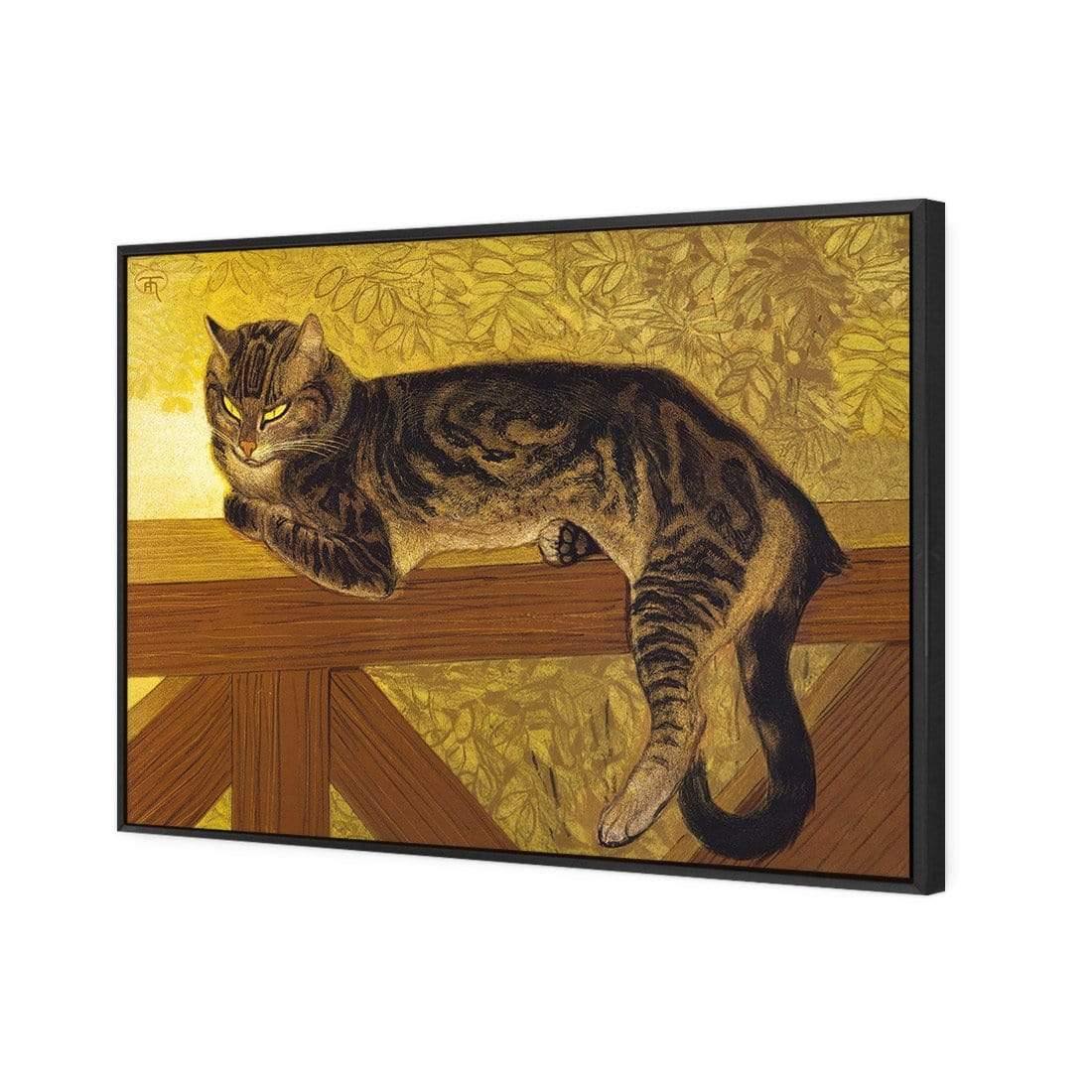 Summer Cat on a Balustrade By Steinlen - Wall Art Designs - 1694_AR_H WAD_CP - MPY - 260 - M - S - S_45x30_S - 1550 - BLK