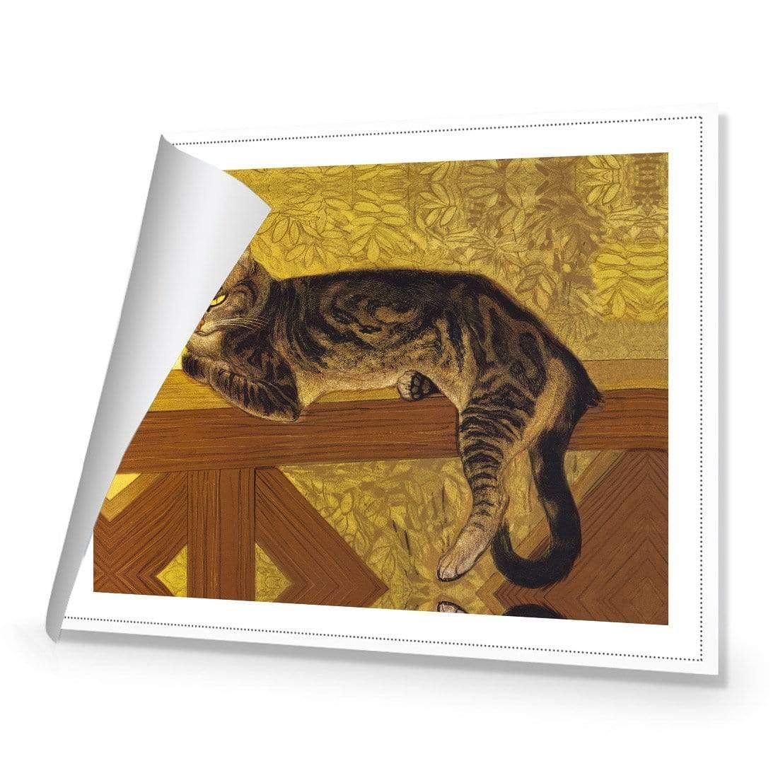 Summer Cat on a Balustrade By Steinlen - Wall Art Designs - 1694_AR_H WAD_CP - MPY - 260 - M - R_45x30_NONE