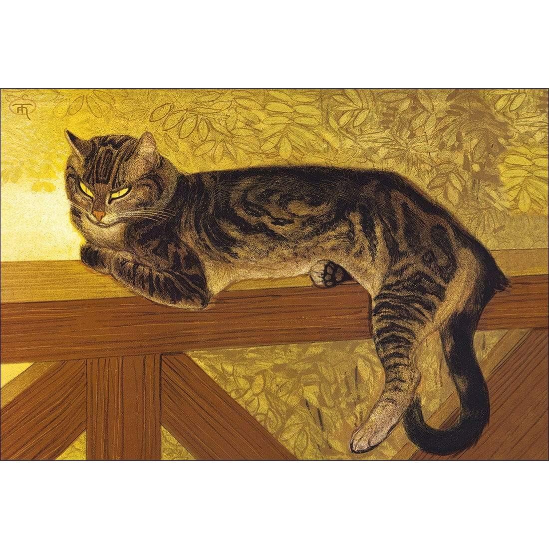 Summer Cat on a Balustrade By Steinlen - Wall Art Designs - 1694_AR_H WAD_CP - MPY - 260 - M - S - S_45x30_NONE