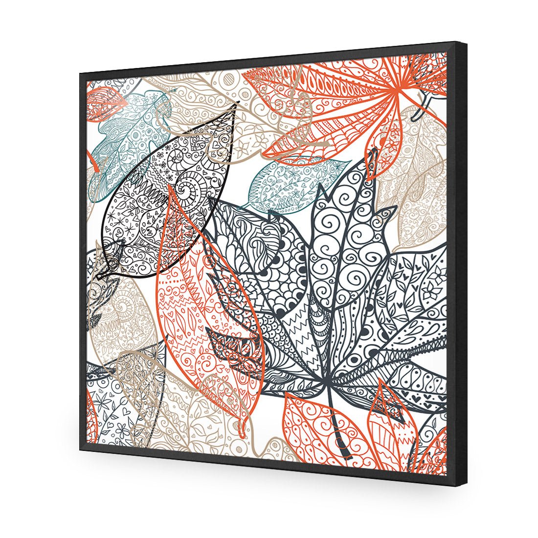 Summer Filigree (square) - Wall Art Designs - 2089_AS_Q WAD_AP - 030 - EDG_37x37_S - 2538 - BLK