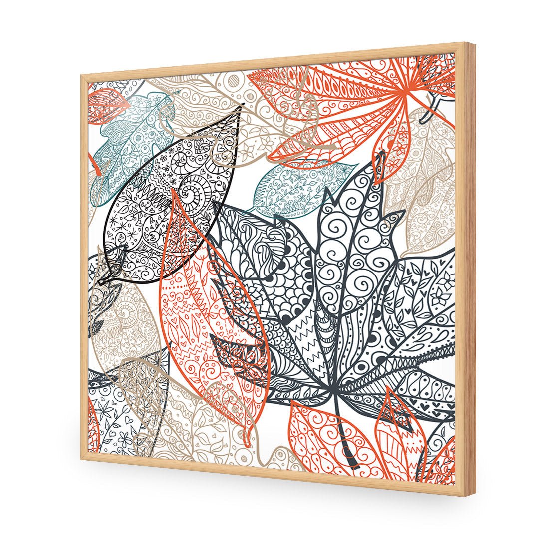 Summer Filigree (square) - Wall Art Designs - 2089_AS_Q WAD_AP - 030 - EDG_37x37_S - 2538 - OAK