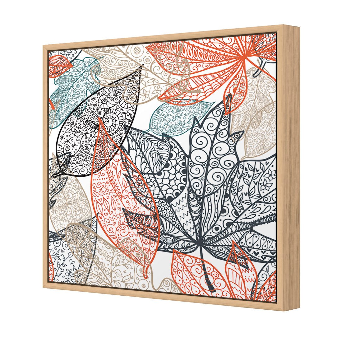 Summer Filigree (square) - Wall Art Designs - 2089_AS_Q WAD_CP - MPY - 260 - M - S - S_37x37_S - 1550 - OAK