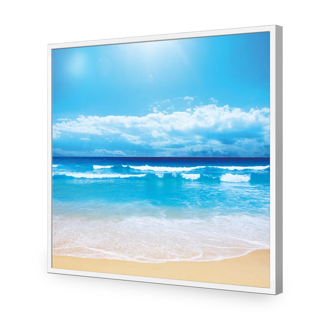 Summertime Beach (square) - Wall Art Designs - 1218_AS_Q WAD_AP - 030 - EDG_37x37_S - 2538 - WHT