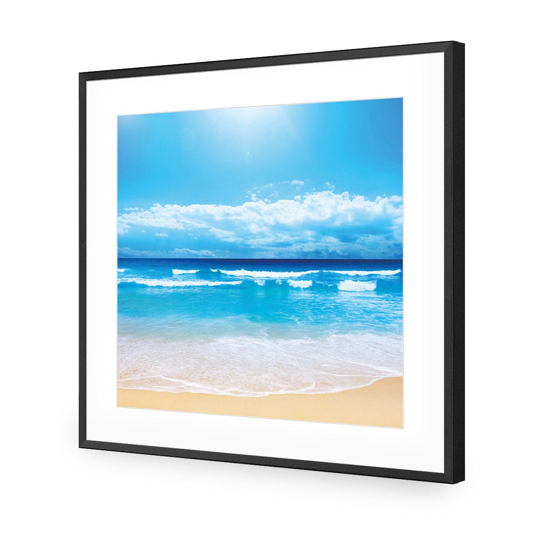 Summertime Beach (square) - Wall Art Designs - 1218_AS_Q WAD_AP - 030 - MAT_37x37_S - 2538 - BLK