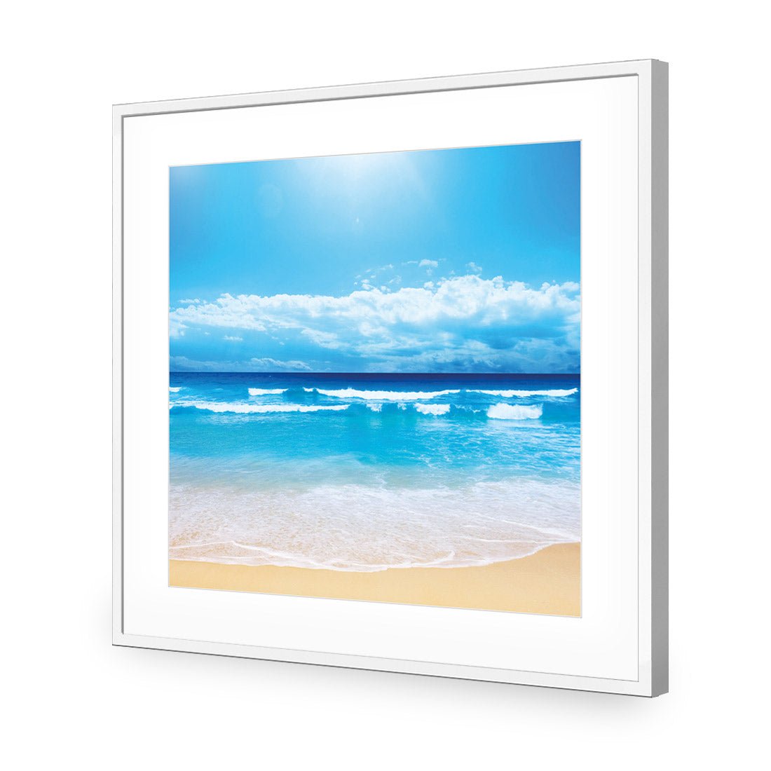 Summertime Beach (square) - Wall Art Designs - 1218_AS_Q WAD_AP - 030 - MAT_37x37_S - 2538 - WHT