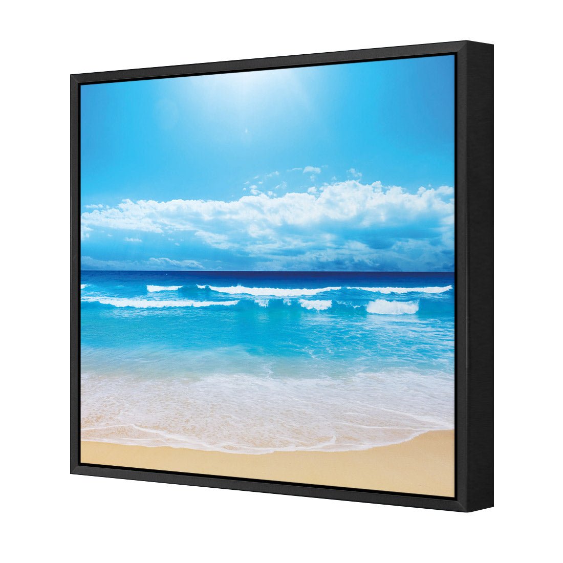 Summertime Beach (square) - Wall Art Designs - 1218_AS_Q WAD_CP - MPY - 260 - M - S - S_37x37_S - 1550 - BLK