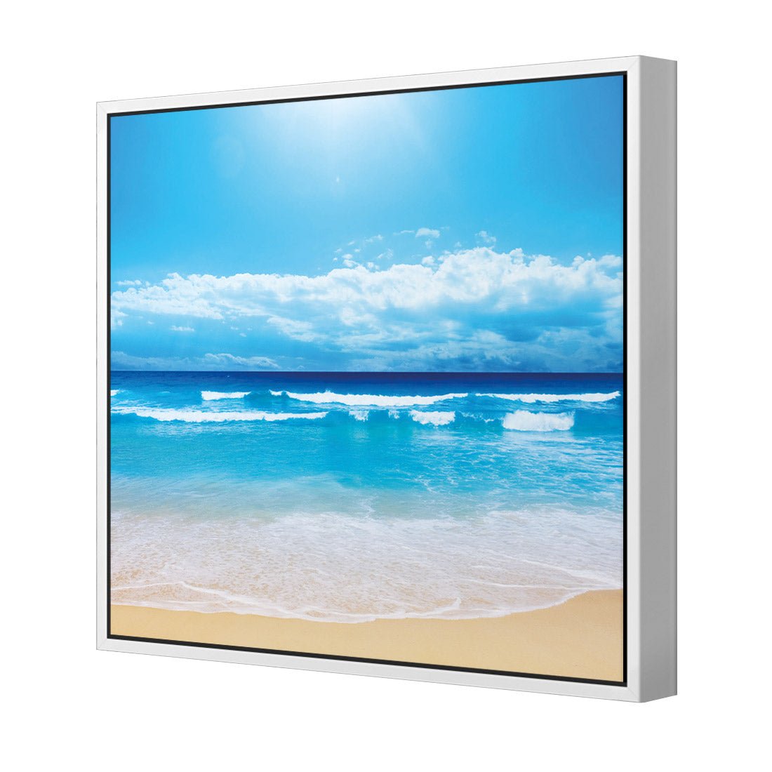 Summertime Beach (square) - Wall Art Designs - 1218_AS_Q WAD_CP - MPY - 260 - M - S - S_37x37_S - 1550 - WHT