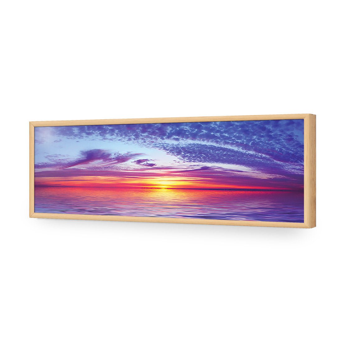 Sun over Purple Water (long) - Wall Art Designs - 1465_AL_H WAD_AP - 030 - EDG_90x30_S - 2538 - OAK