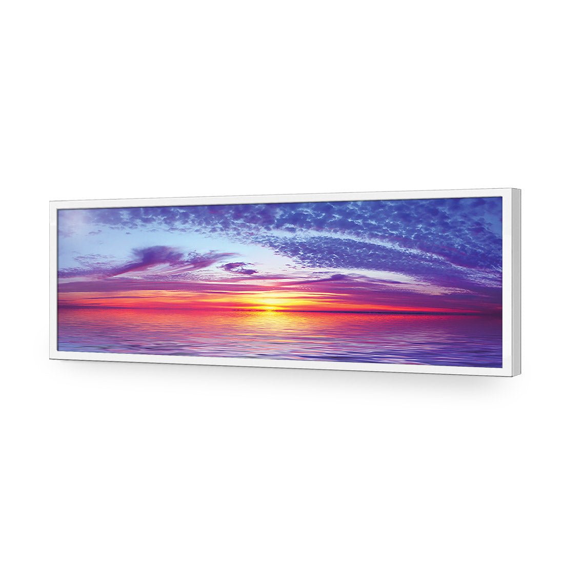 Sun over Purple Water (long) - Wall Art Designs - 1465_AL_H WAD_AP - 030 - EDG_90x30_S - 2538 - WHT