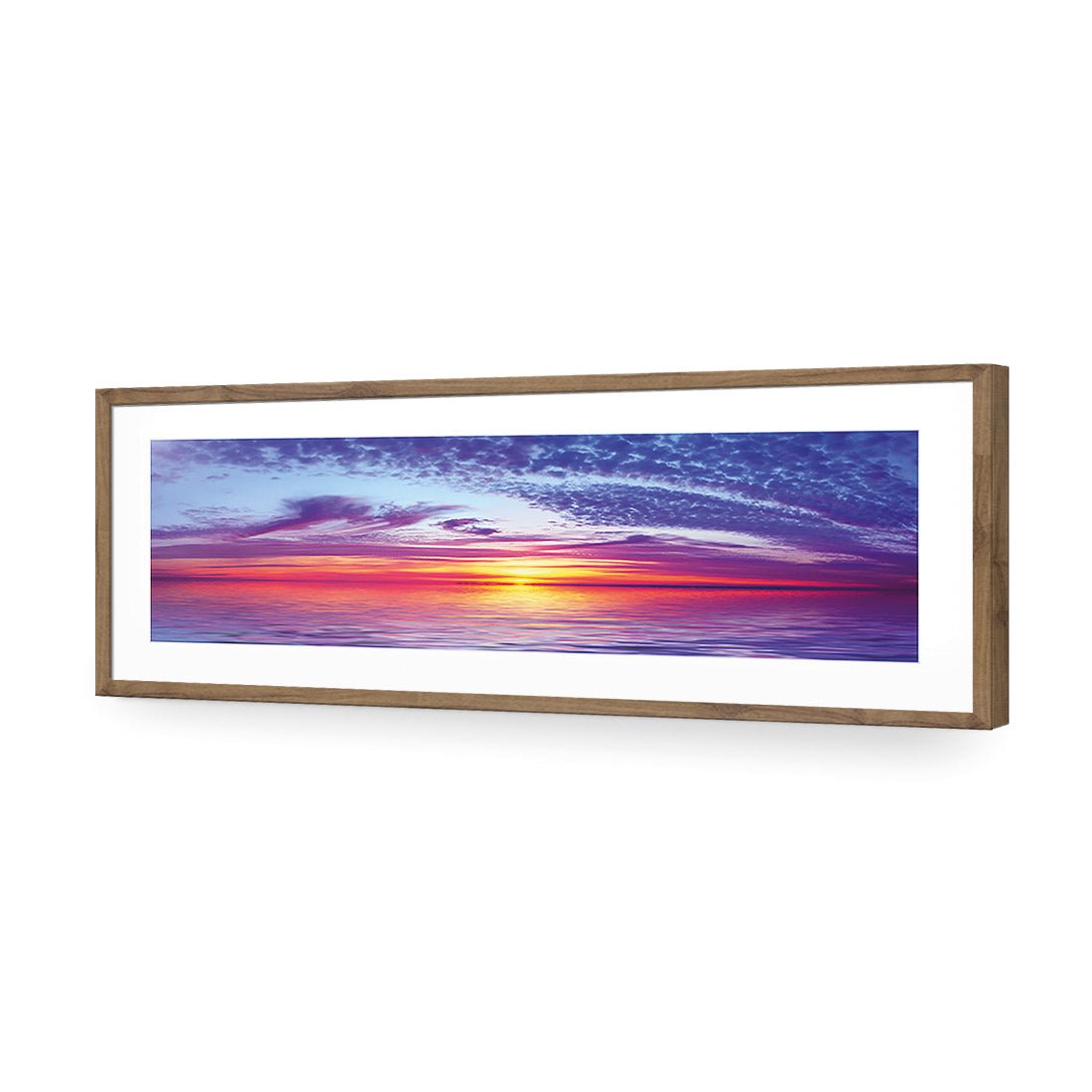 Sun over Purple Water (long) - Wall Art Designs - 1465_AL_H WAD_AP - 030 - MAT_90x30_S - 2538 - NAT