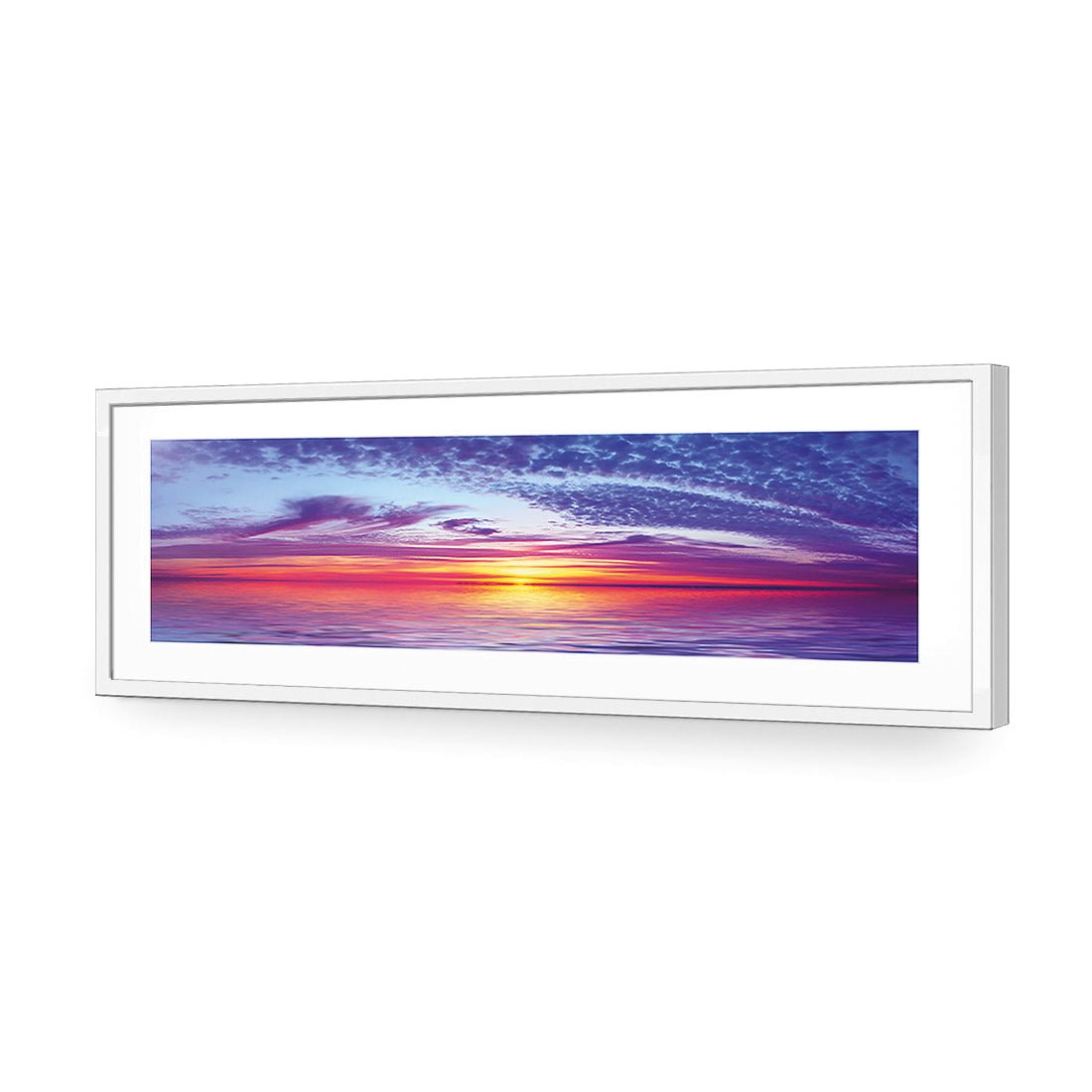 Sun over Purple Water (long) - Wall Art Designs - 1465_AL_H WAD_AP - 030 - MAT_90x30_S - 2538 - WHT