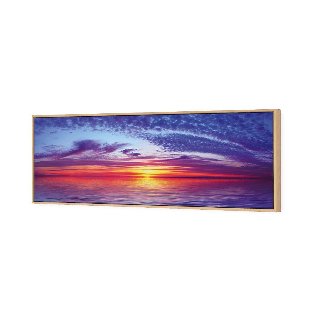 Sun over Purple Water (long) - Wall Art Designs - 1465_AL_H WAD_CP - MPY - 260 - M - S - S_60x20_S - 1550 - OAK