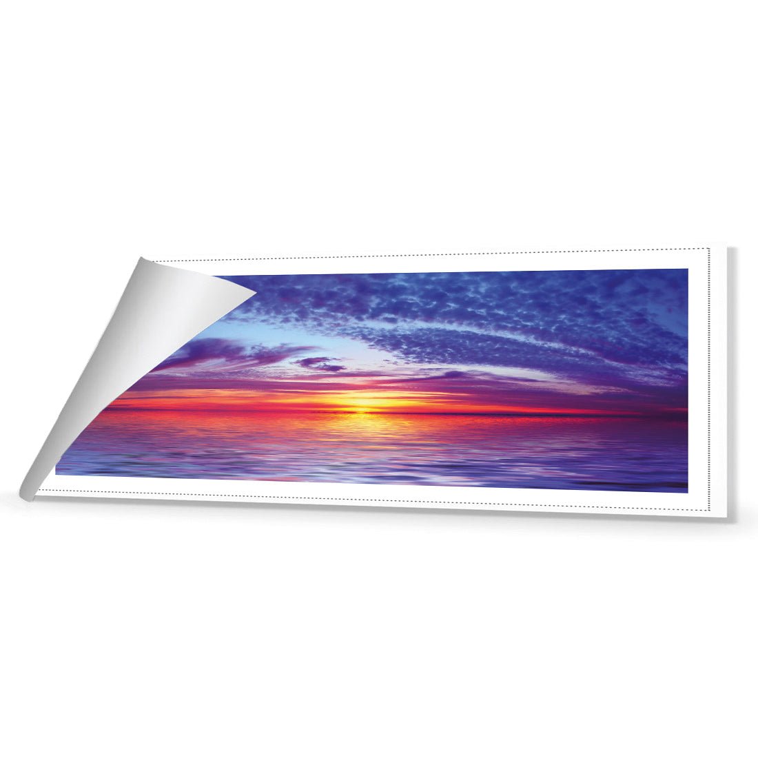 Sun over Purple Water (long) - Wall Art Designs - 1465_AL_H WAD_CP - MPY - 260 - M - R_60x20_NONE