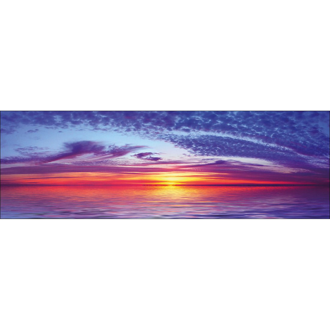 Sun over Purple Water (long) - Wall Art Designs - 1465_AL_H WAD_CP - MPY - 260 - M - S - S_60x20_NONE