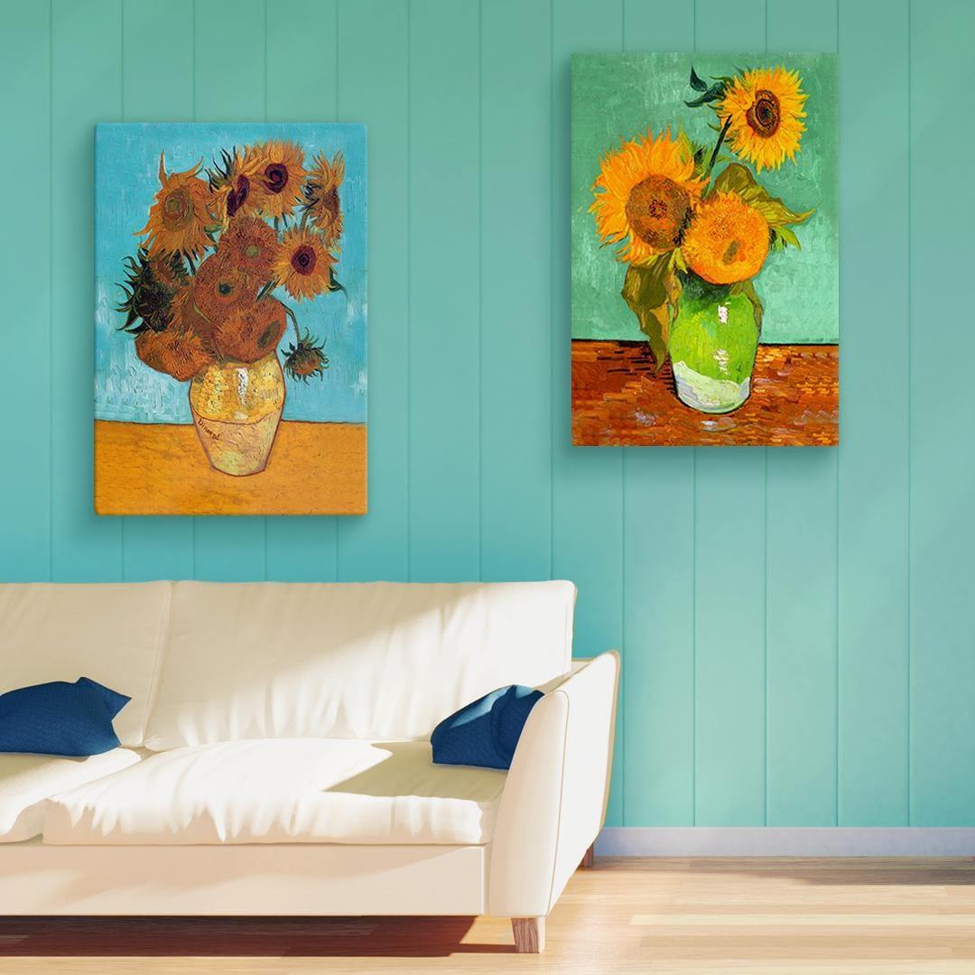 Sunflowers Perfect Pairs - Wall Art Designs - SET2_5004_AR_V WAD_CP - MPY - 260 - M - S - S_45x30_NONE