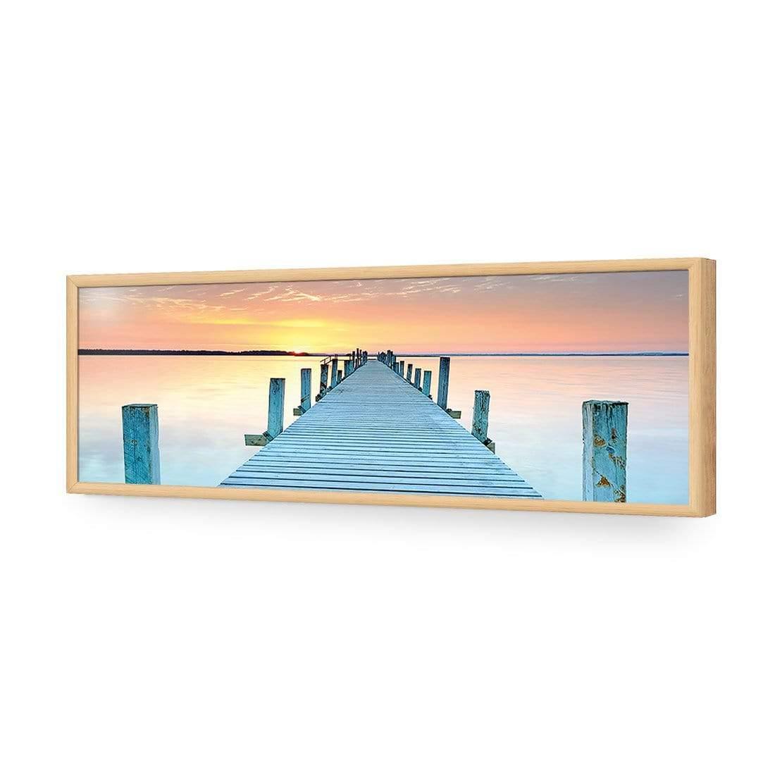 Sunset Pier (Long) - Wall Art Designs - 1249_AL_H WAD_AP - 030 - EDG_90x30_S - 2538 - OAK