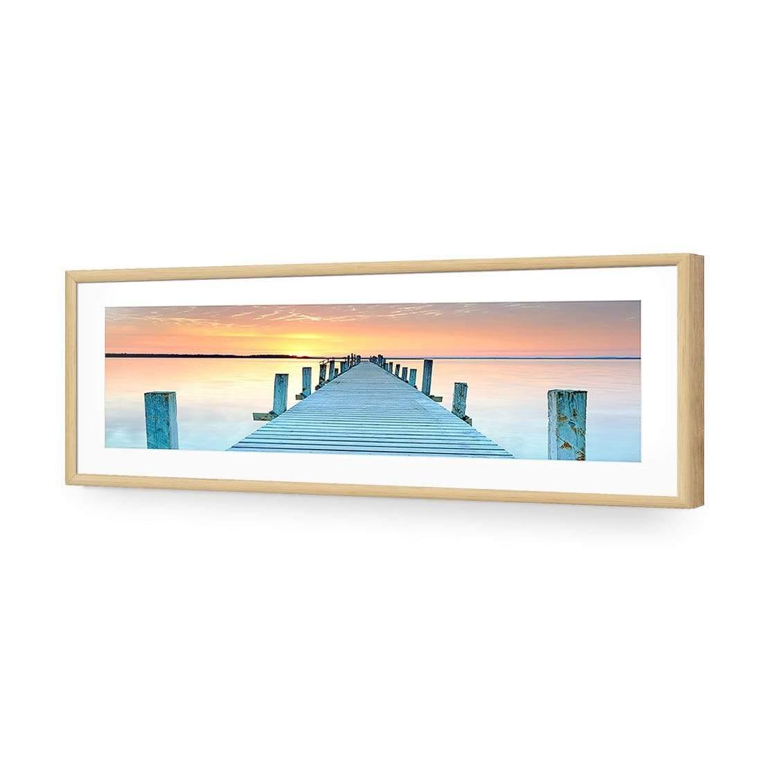 Sunset Pier (Long) - Wall Art Designs - 1249_AL_H WAD_AP - 030 - MAT_90x30_S - 2538 - OAK