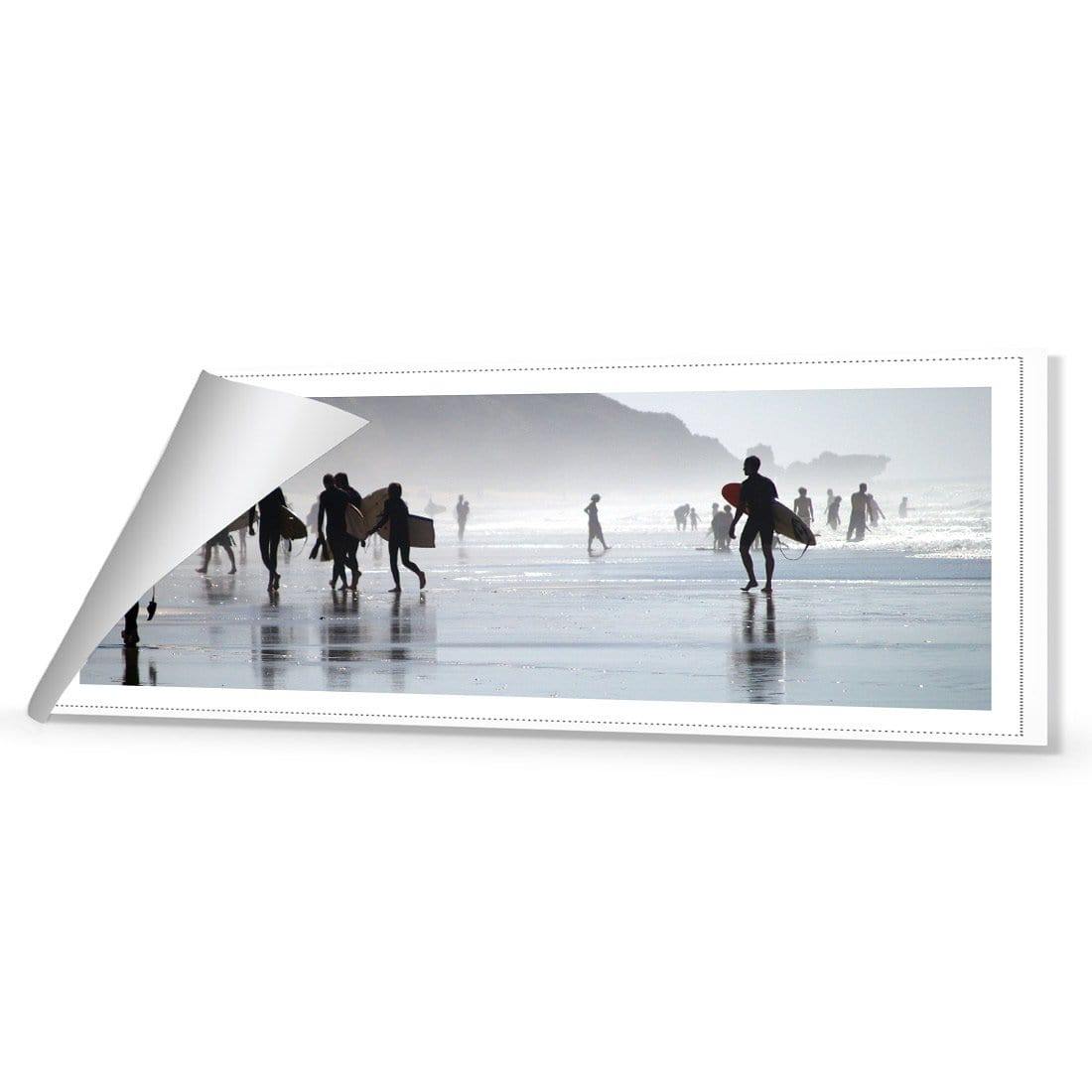 Surfers in the Mist (Long) | Classic Canvas | No Frame | Rolled Canvas