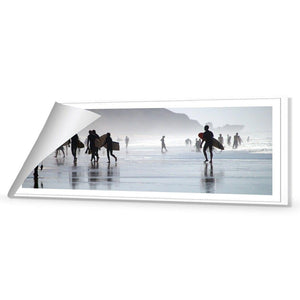 Surfers in the Mist (Long) | Classic Canvas | No Frame | Rolled Canvas