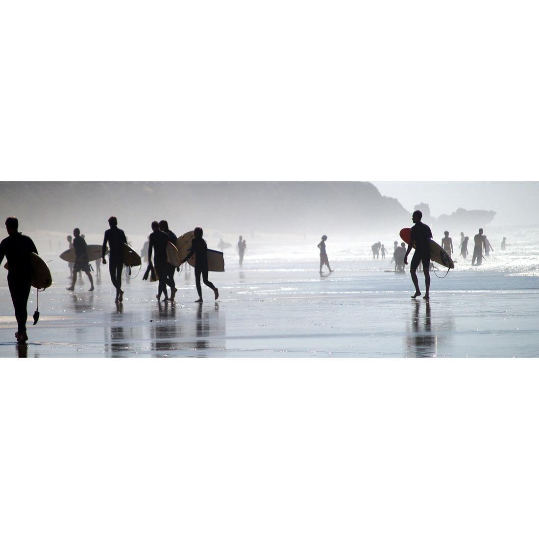 Surfers in the Mist (Long) | Classic Canvas | No Frame | Stretched Canvas
