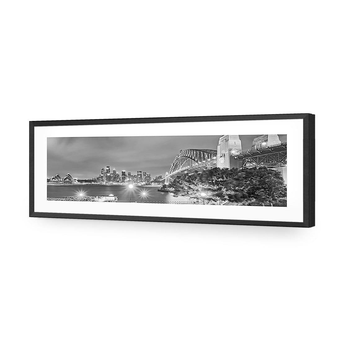 Sydney Harbour and Opera House (long) - Wall Art Designs - 1478_AL_H WAD_AP - 030 - MAT_90x30_S - 2538 - BLK