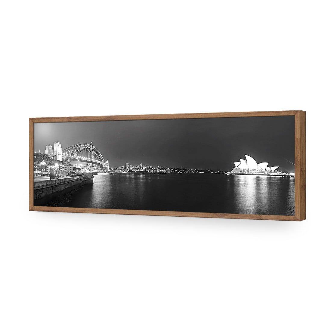 Sydney Harbour, Black and White - Bridge on Left - Wall Art Designs - 333_BL_H WAD_AP - 030 - EDG_90x30_S - 2538 - NAT