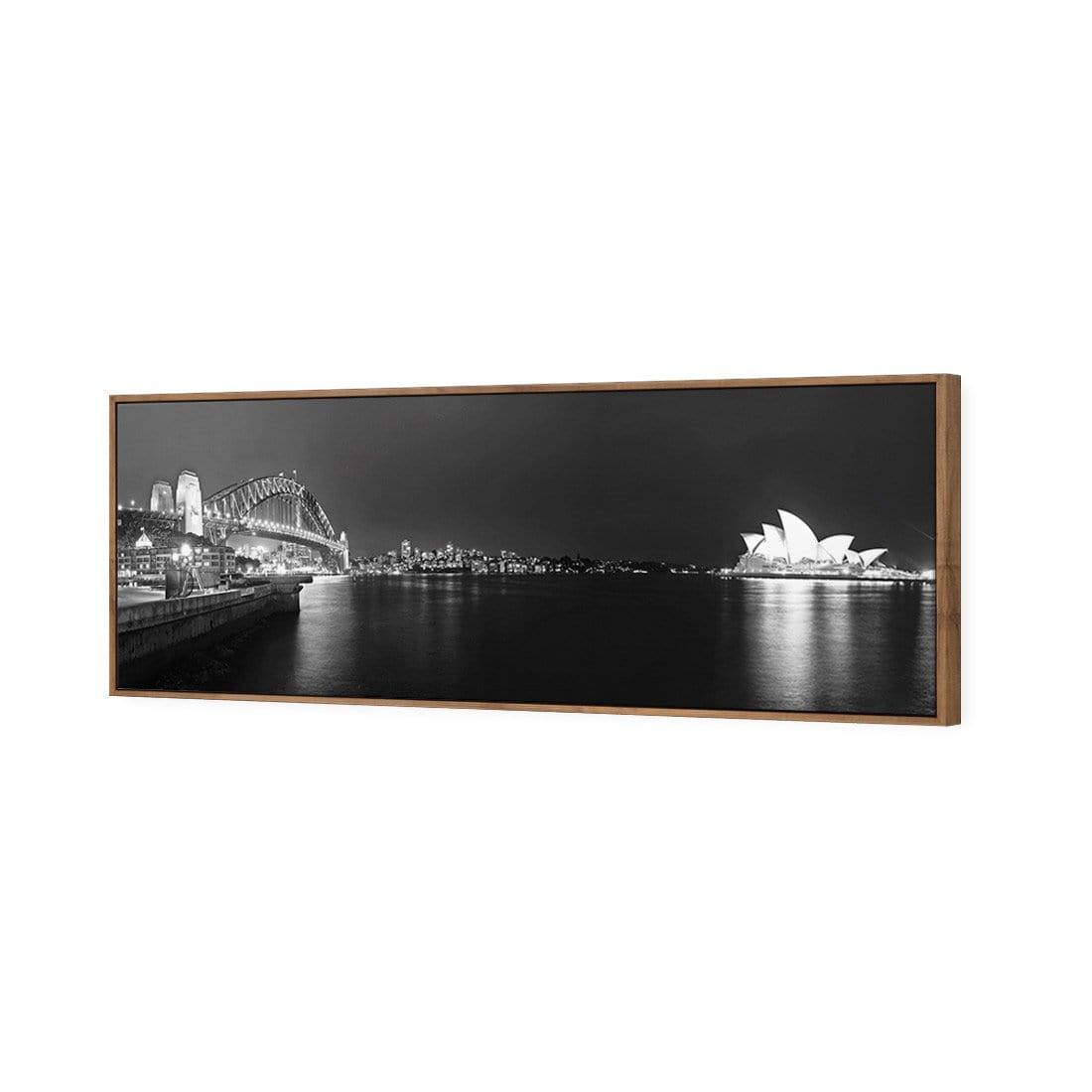 Sydney Harbour, Black and White - Bridge on Left - Wall Art Designs - 333_BL_H WAD_CP - MPY - 260 - M - S - S_60x20_S - 1550 - NAT