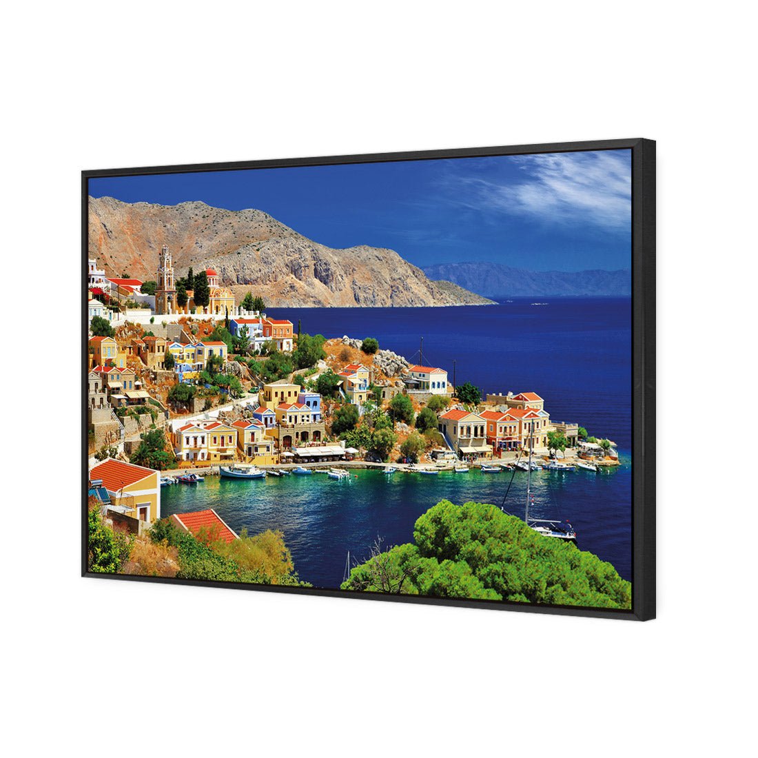 Symi Island, Greece - Wall Art Designs - 2135_AR_H WAD_CP - MPY - 260 - M - S - S_45x30_S - 1550 - BLK