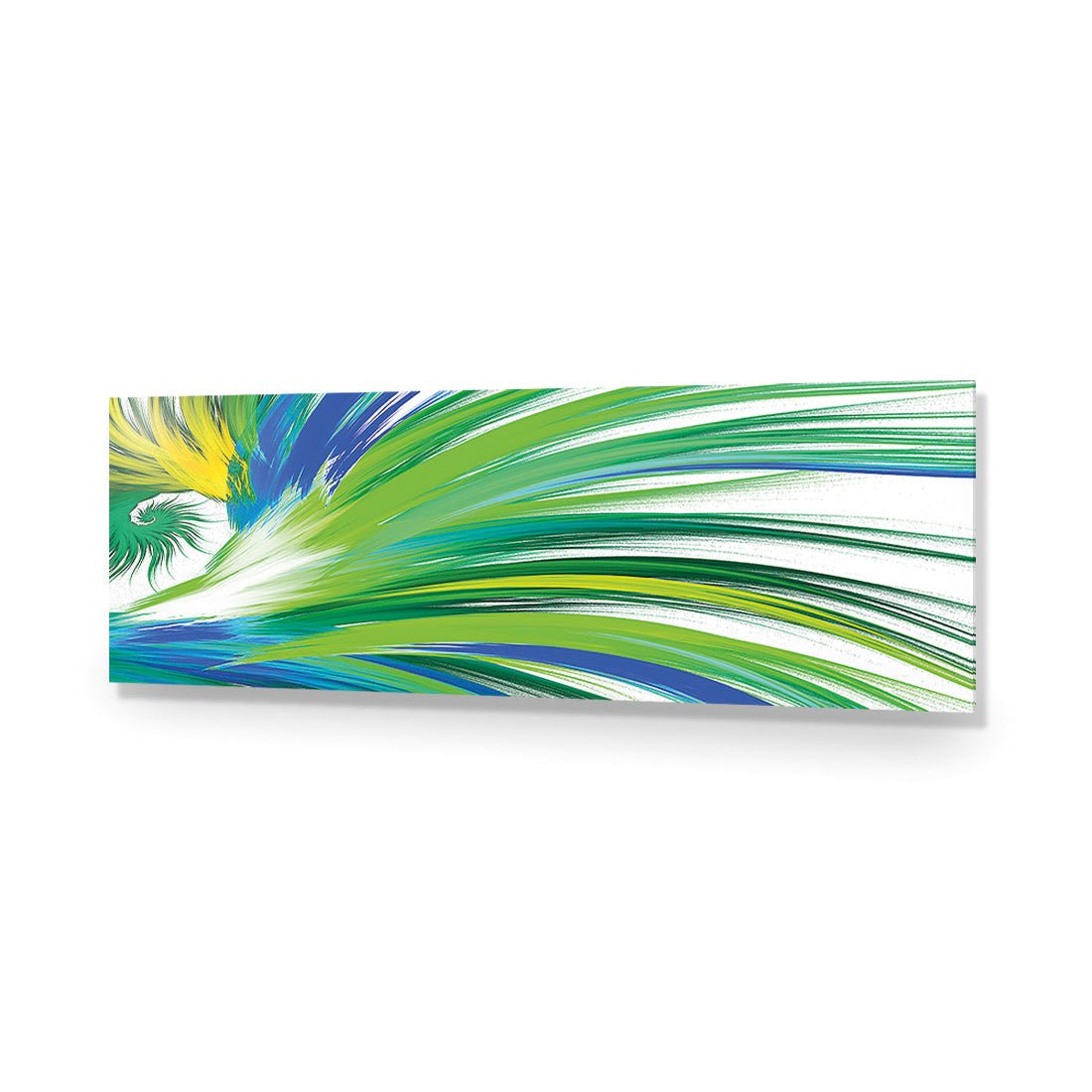 Tail Feathers, Blue (long) - Wall Art Designs - 2413_DL_H WAD_AP - 030 - EDG_90x30_NONE