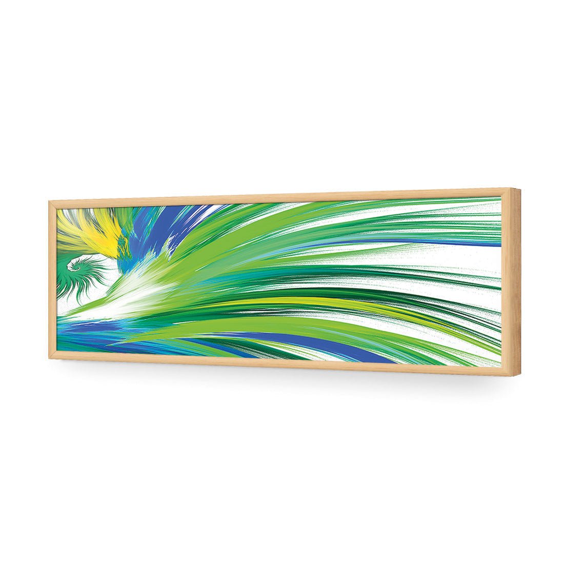 Tail Feathers, Blue (long) - Wall Art Designs - 2413_DL_H WAD_AP - 030 - EDG_90x30_S - 2538 - OAK