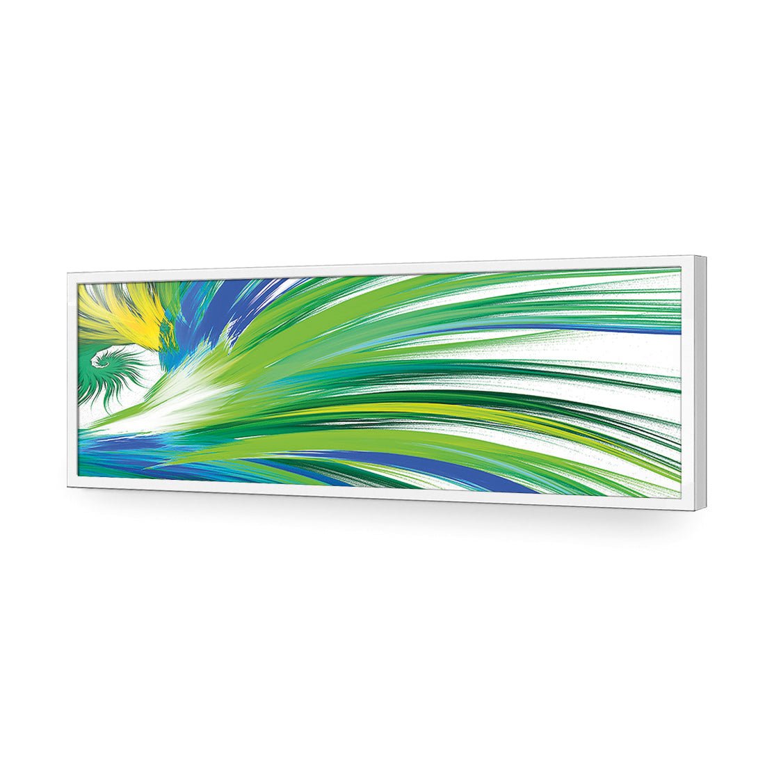 Tail Feathers, Blue (long) - Wall Art Designs - 2413_DL_H WAD_AP - 030 - EDG_90x30_S - 2538 - WHT