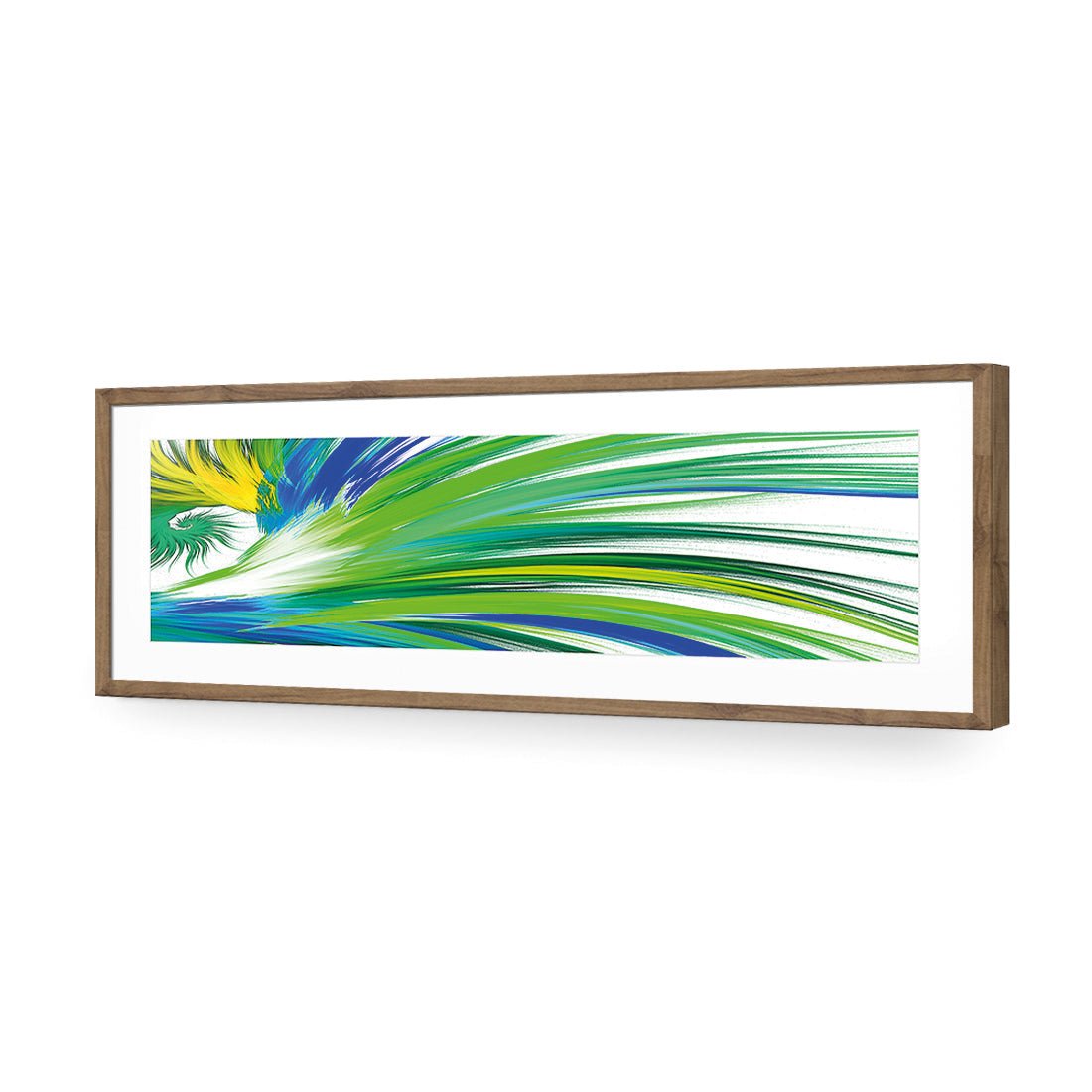 Tail Feathers, Blue (long) - Wall Art Designs - 2413_DL_H WAD_AP - 030 - MAT_90x30_S - 2538 - NAT