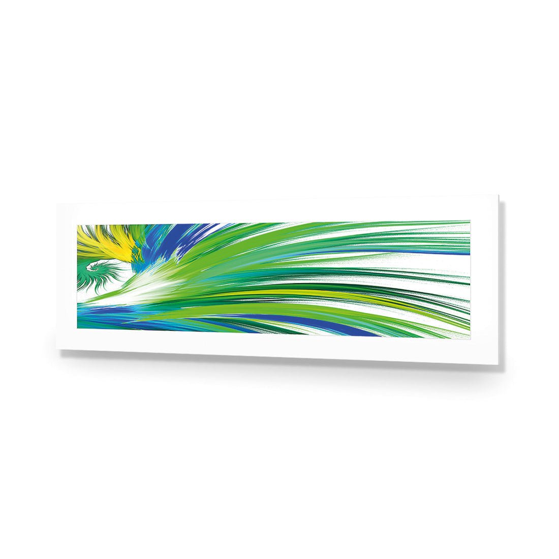 Tail Feathers, Blue (long) - Wall Art Designs - 2413_DL_H WAD_AP - 030 - MAT_90x30_NONE