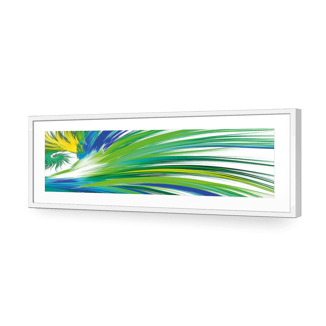 Tail Feathers, Blue (long) - Wall Art Designs - 2413_DL_H WAD_AP - 030 - MAT_90x30_S - 2538 - WHT